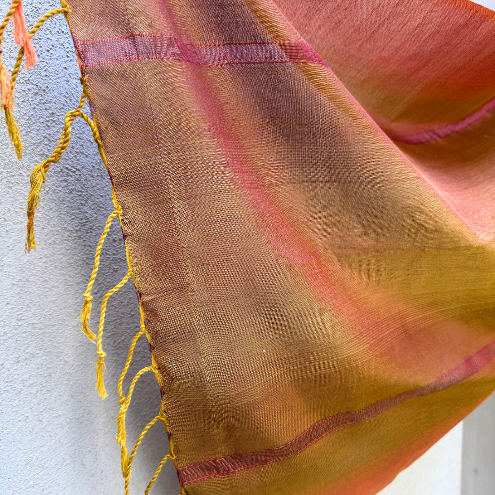 Brown, Pink, And Maroon Mixed Shawl