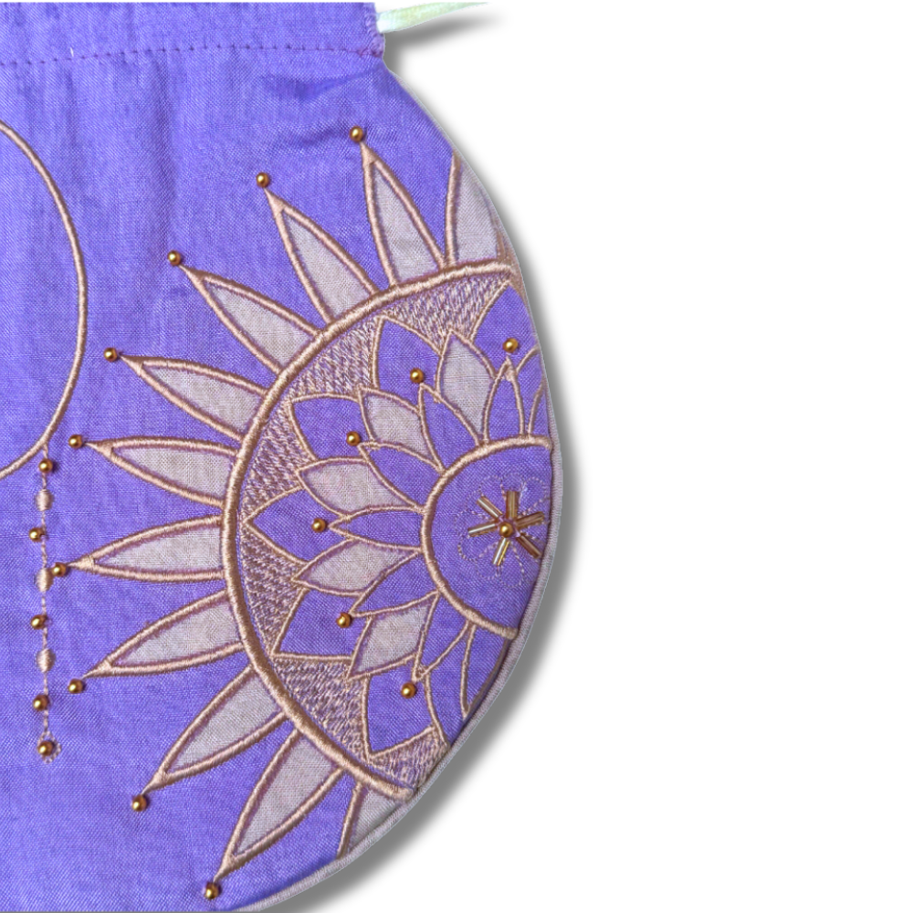 Light Purple Saree Pouch