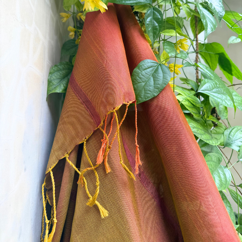 Brown, Pink, And Maroon Mixed Shawl