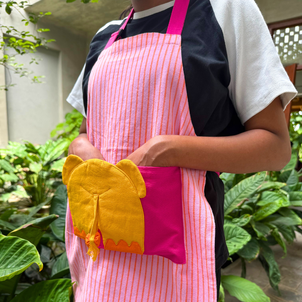 Pink Elephant Apron