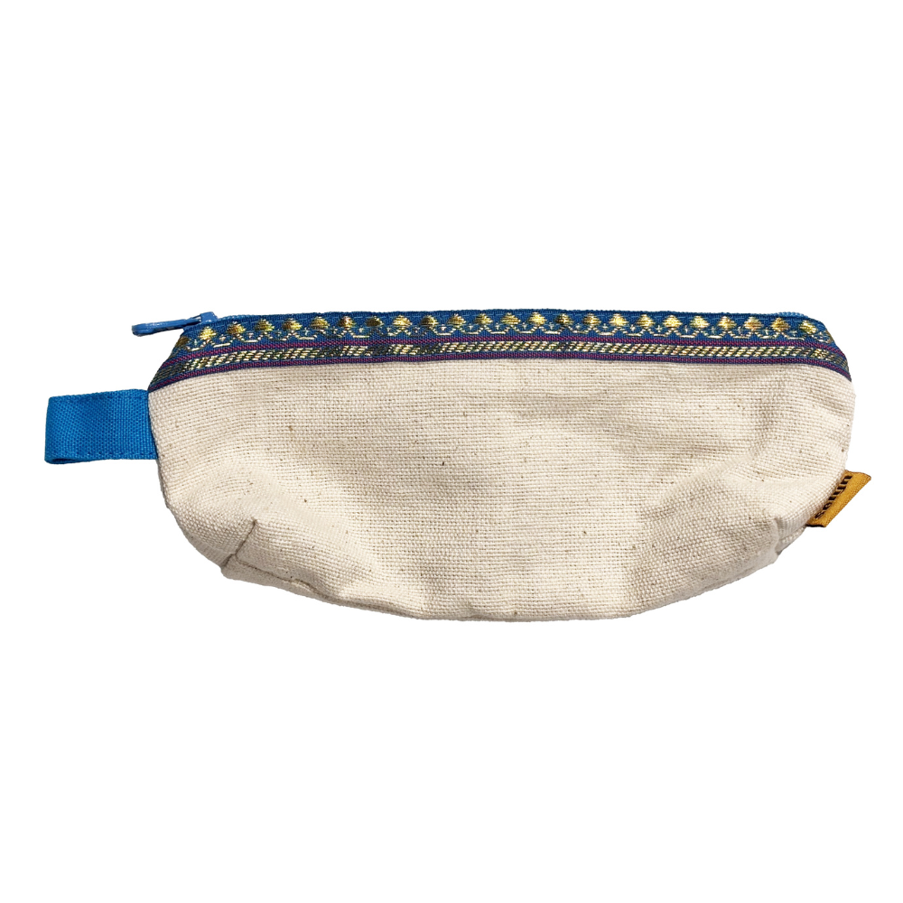Light Blue Border Pencil Case