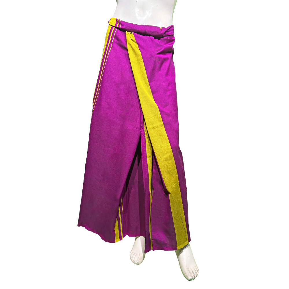 Pink & Yellow Handloom Sarong | Standard Size