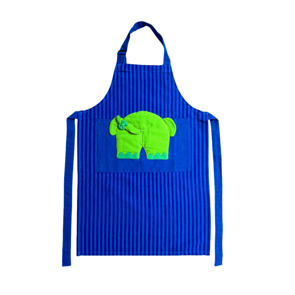 Blue Elephant Apron