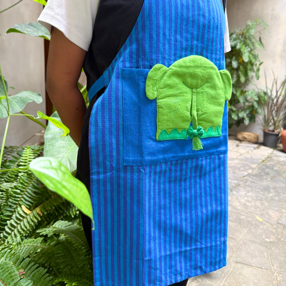 Blue Elephant Apron
