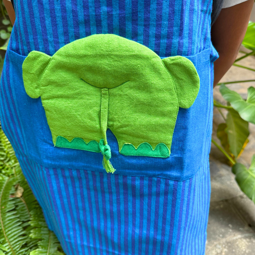 Blue Elephant Apron