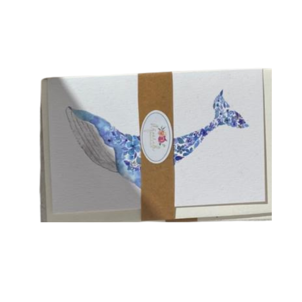 Whale Printed Greeting Card