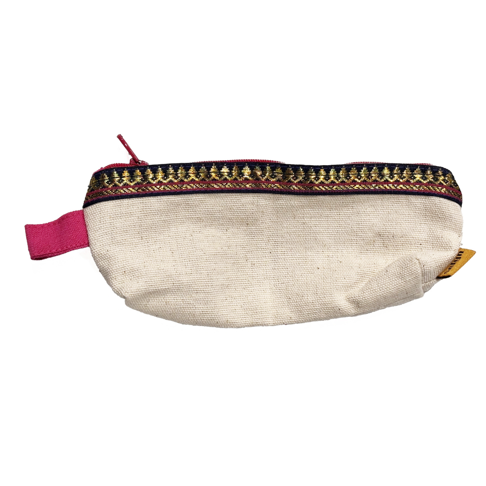 Pink Border Pencil Case