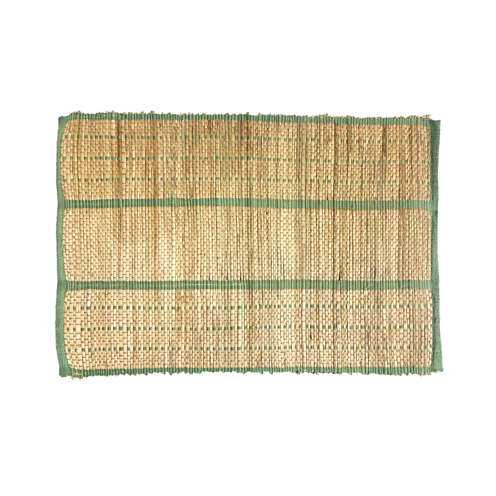 Dark Green Reed Table Mat
