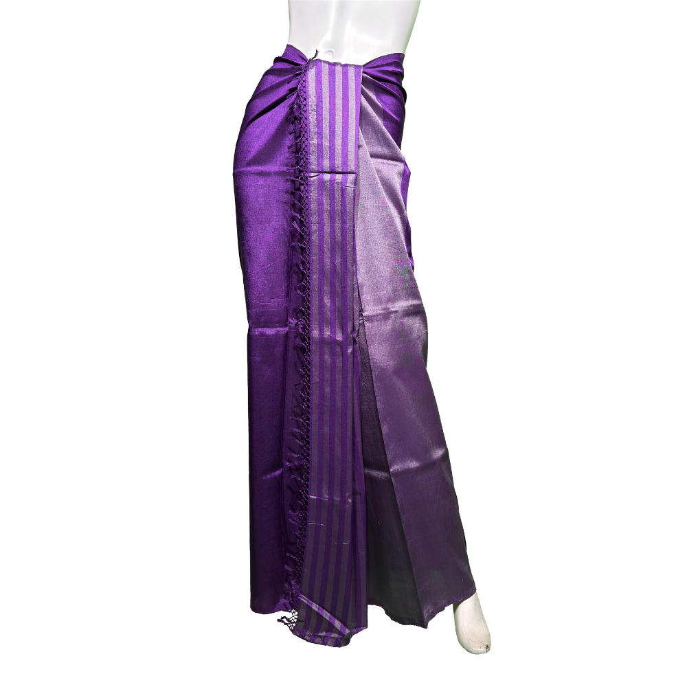 Purple Striped Lungi