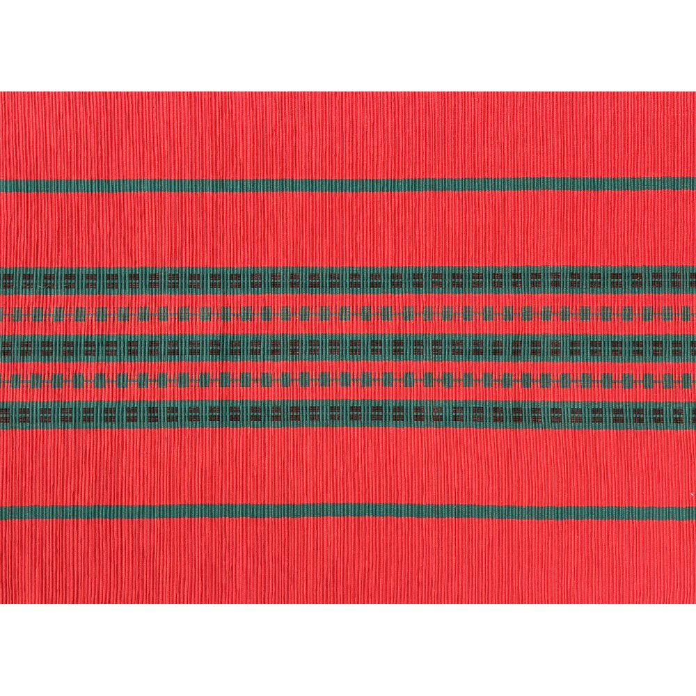 Red & Green Pattern Bed Runner