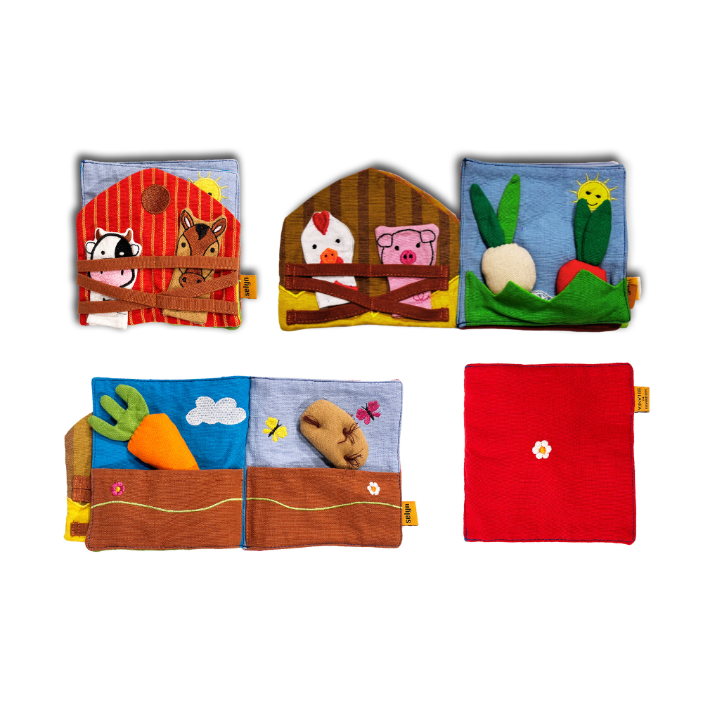 Play Book With Finger Puppets | Handloom Educational Toy