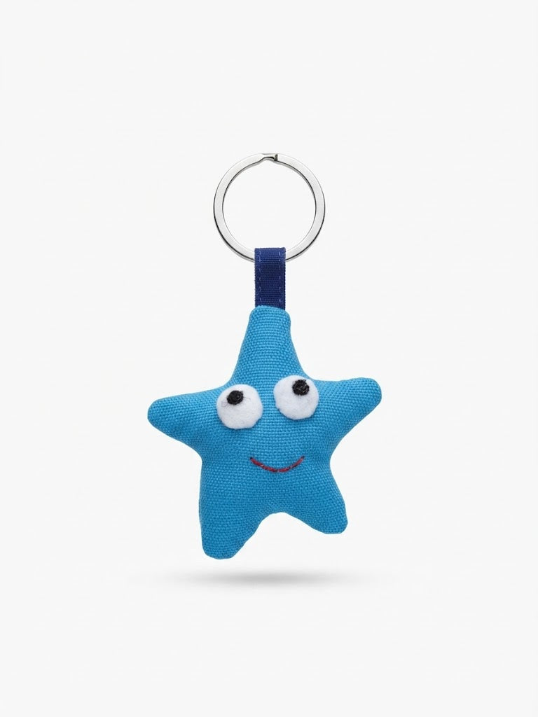 Blue Star Key Tag