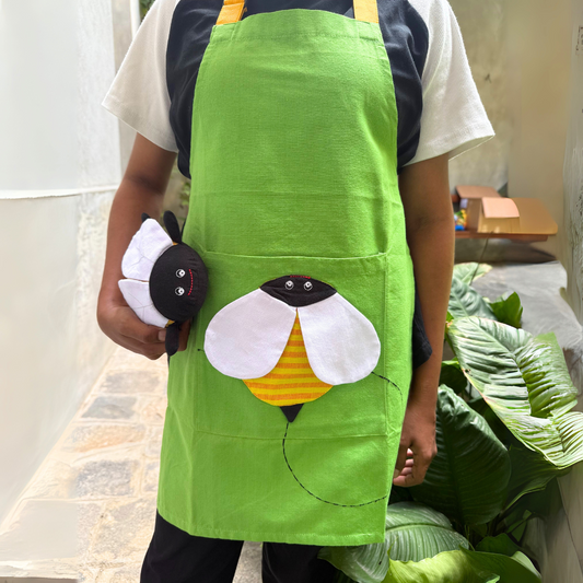 Green Bee Apron