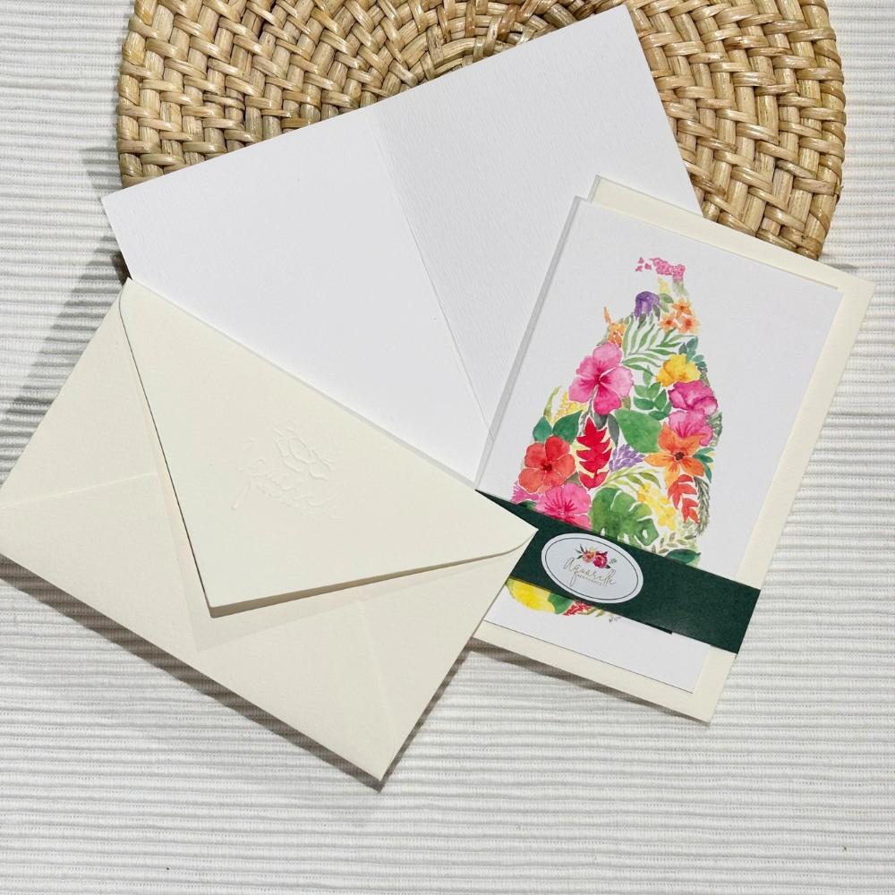 Map of Sri Lanka Greeting Card with Envelope