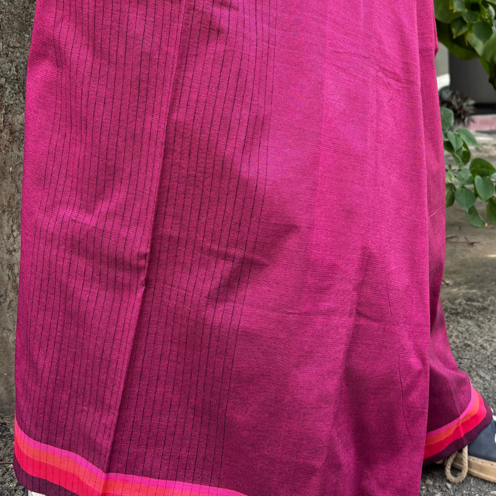 Pink Cotton Handloom Sarong | Youth Size | Ages 8–11