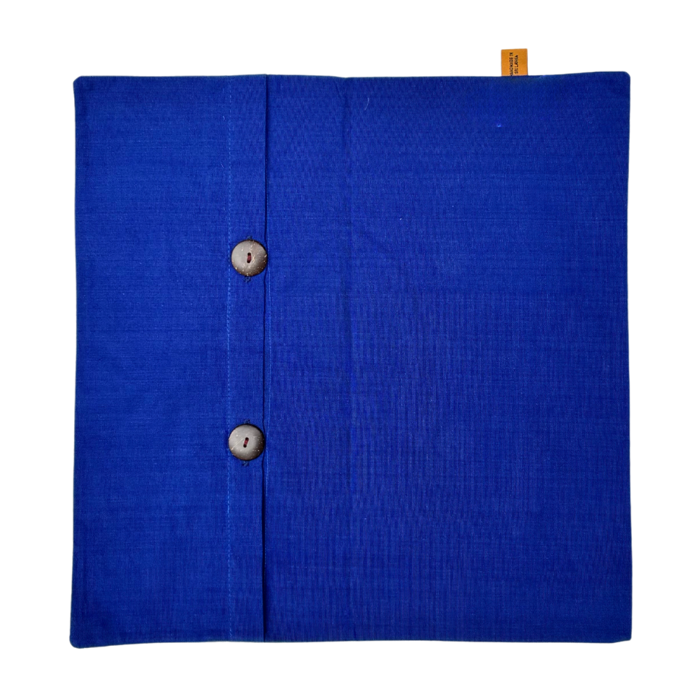 Kids Blue Fish Cushion Cover| 16 x 16 Inches