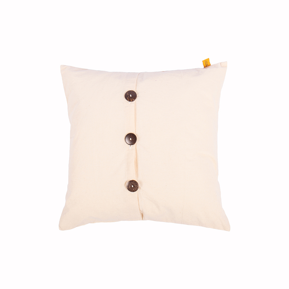 Off White Cushion Cover With Sinhala Akuru