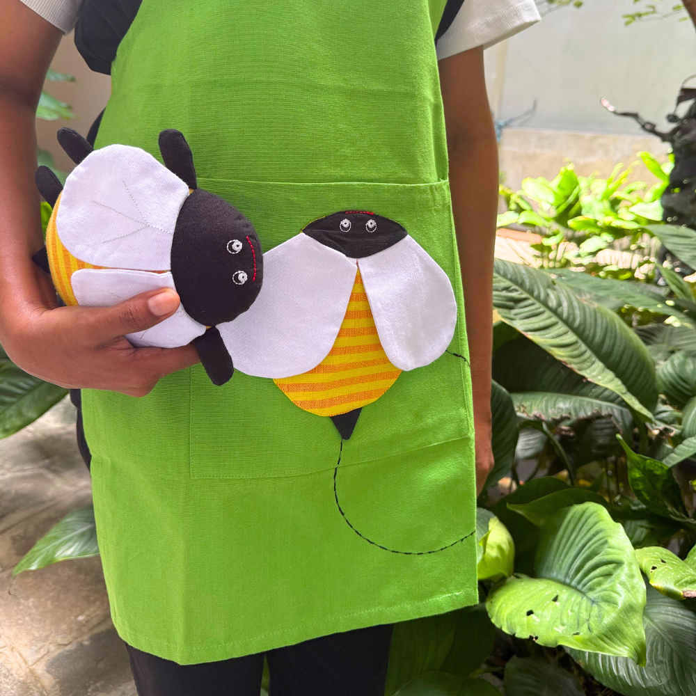 Green Bee Apron
