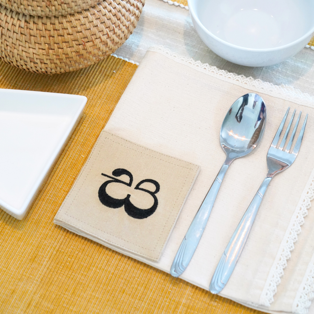Sinhala Akuru Embroidered Coasters