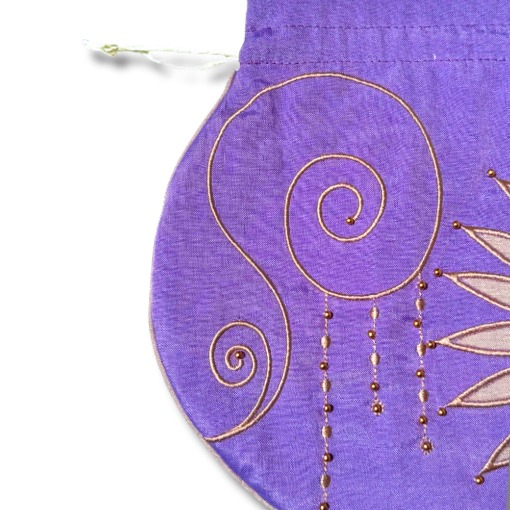 Light Purple Saree Pouch