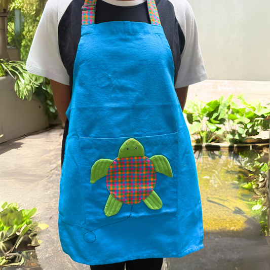 Blue Turtle Apron