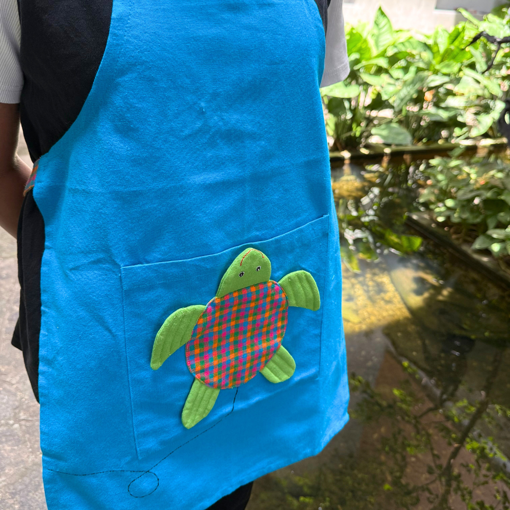 Blue Turtle Apron