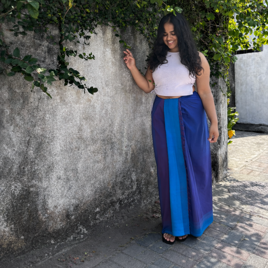 Dark and Light Blue Lungi