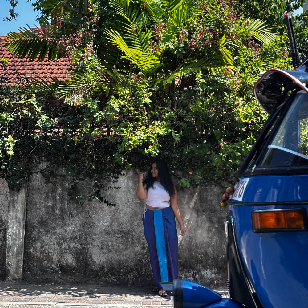 Dark and Light Blue Lungi