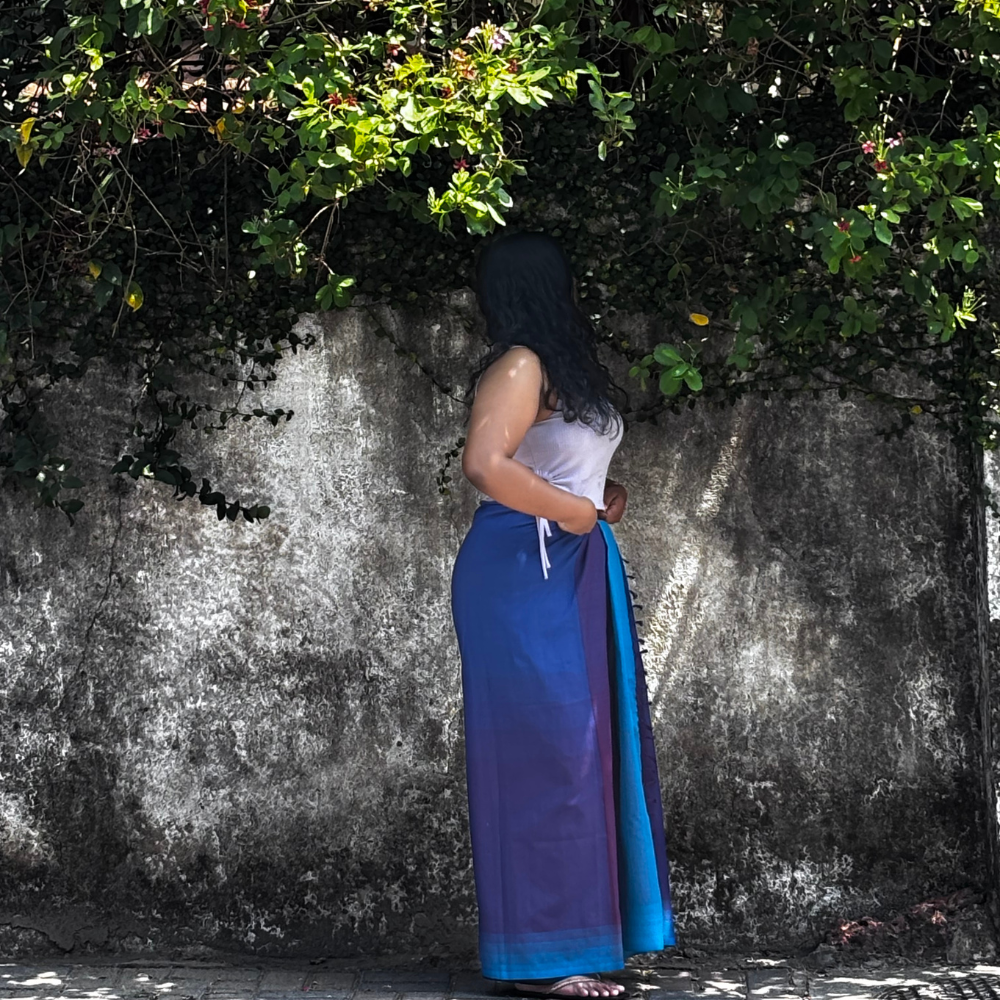 Dark and Light Blue Lungi