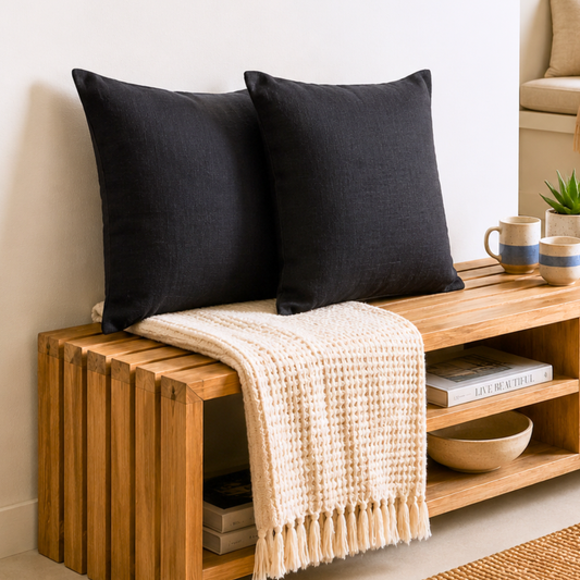 Black Cushion Cover | 18 x 18 Inches
