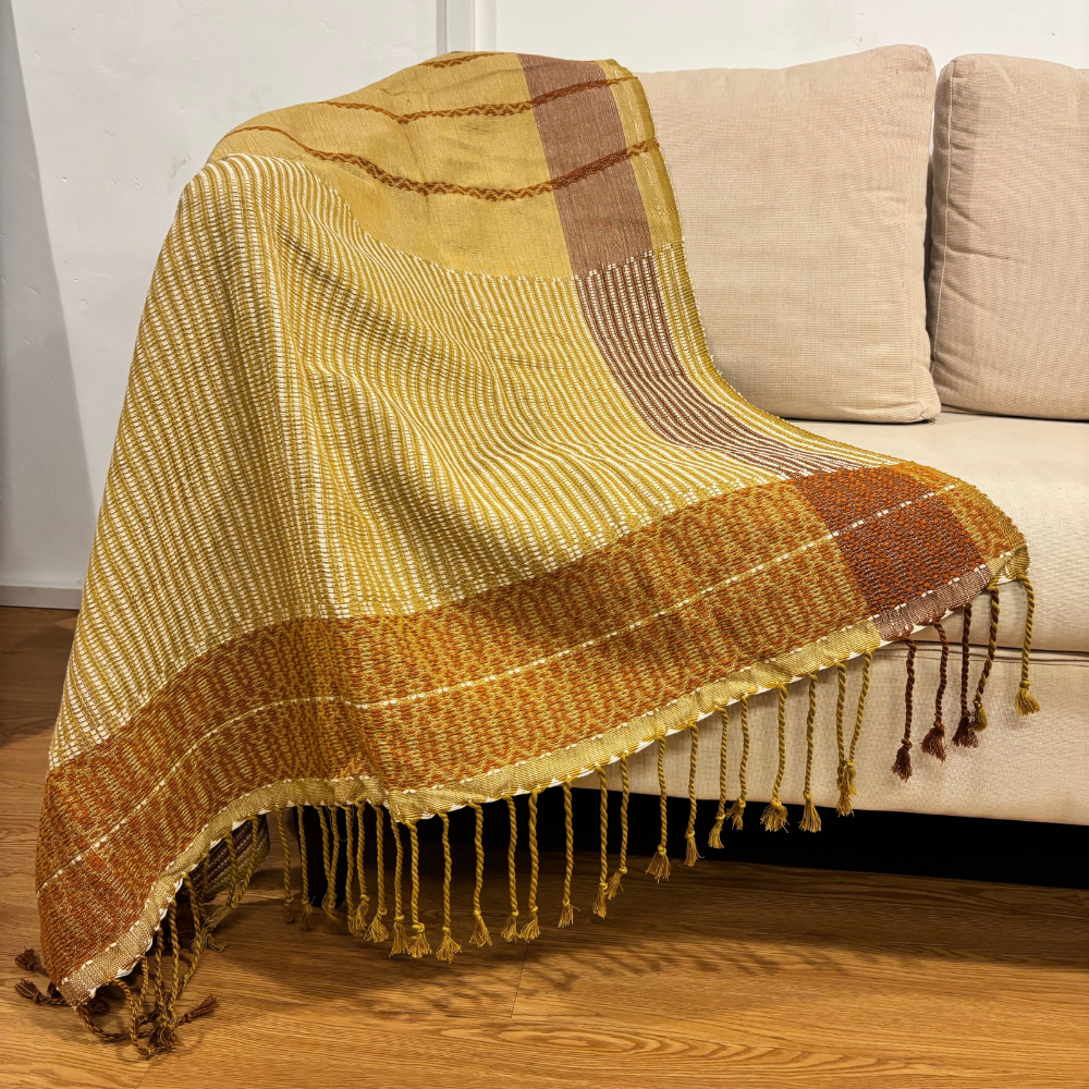 Handloom Cotton Sofa Throw