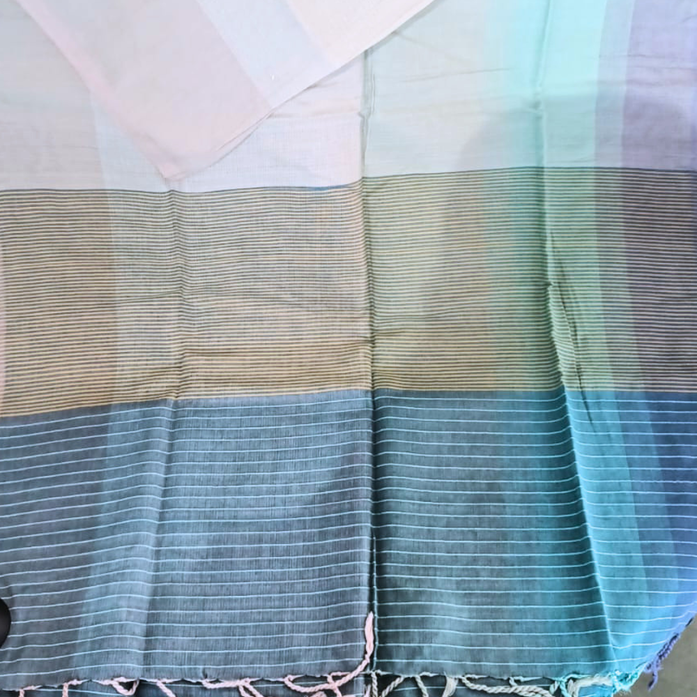 Green ,Ash ,Blue Mixed Shawl