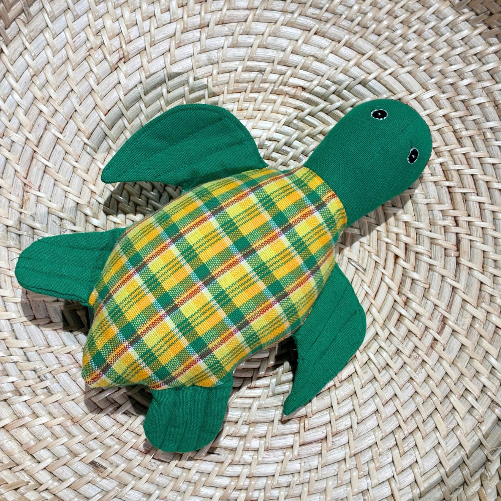 Green And Yellow Patchwork Turtle