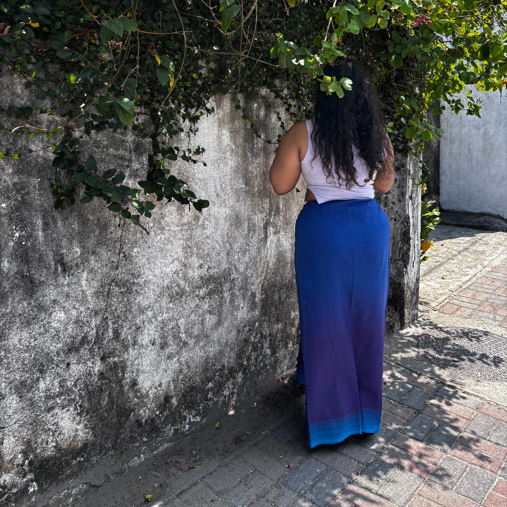 Dark and Light Blue Lungi