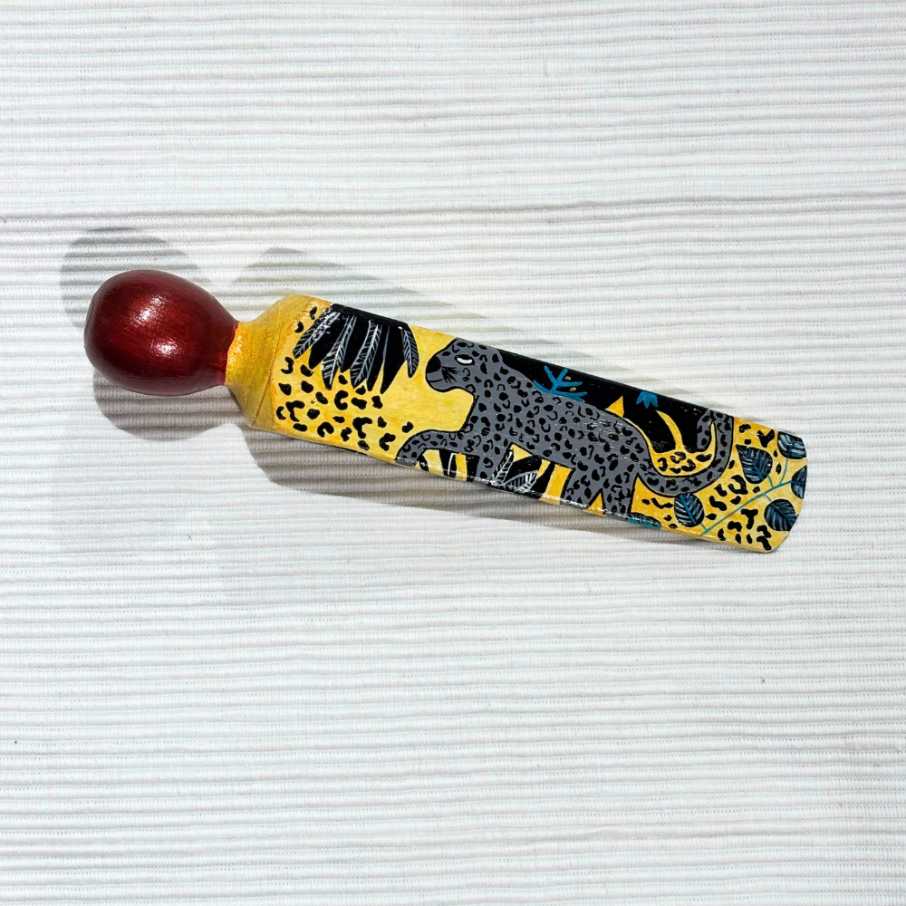 Tiger with Jungle  Printed Wooden Door Stoppers