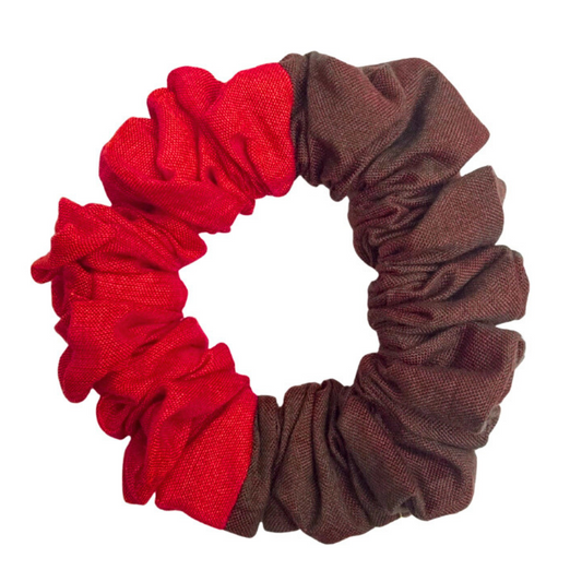 Brown And Red Scrunchies