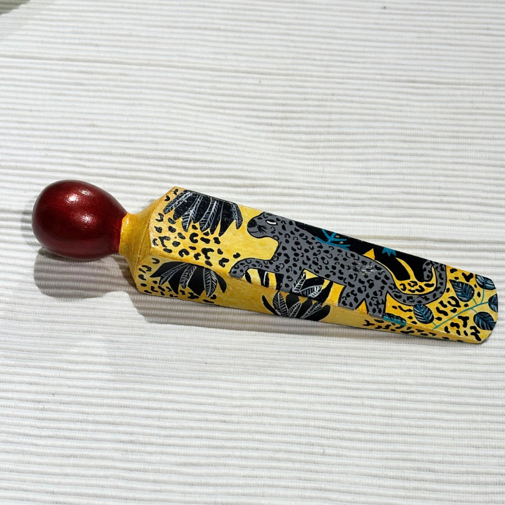 Tiger with Jungle  Printed Wooden Door Stoppers