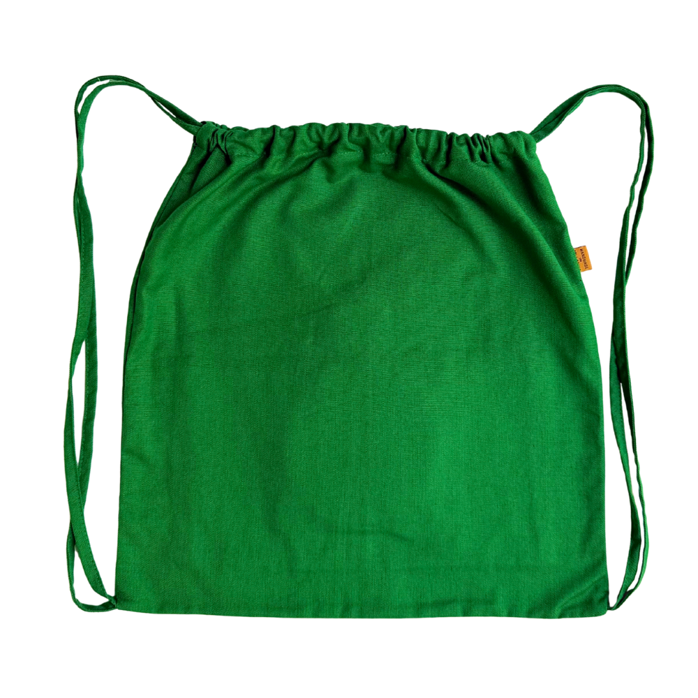 Green Turtle Handloom Drawstring Bag