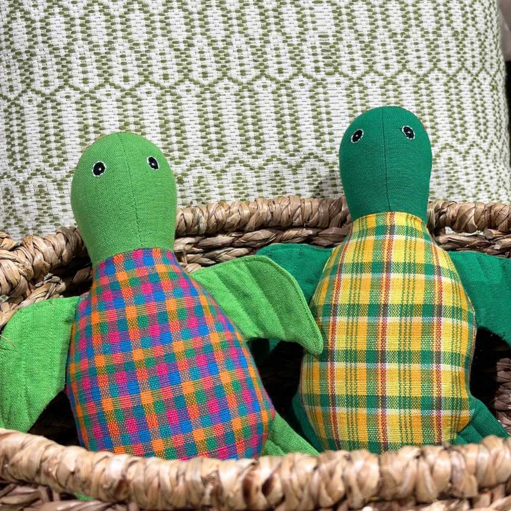 Green And Yellow Patchwork Turtle