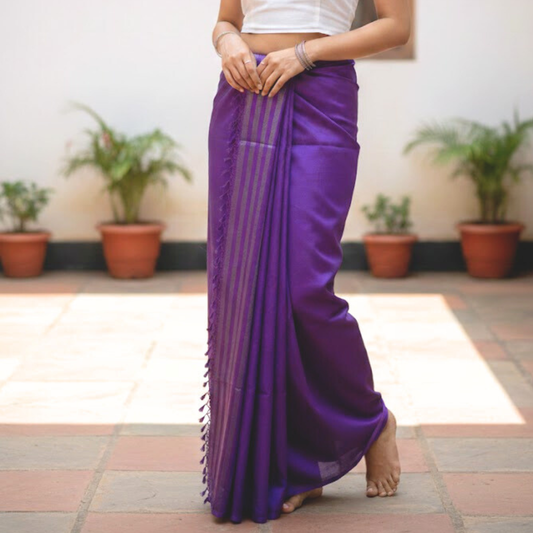 Purple Striped Lungi