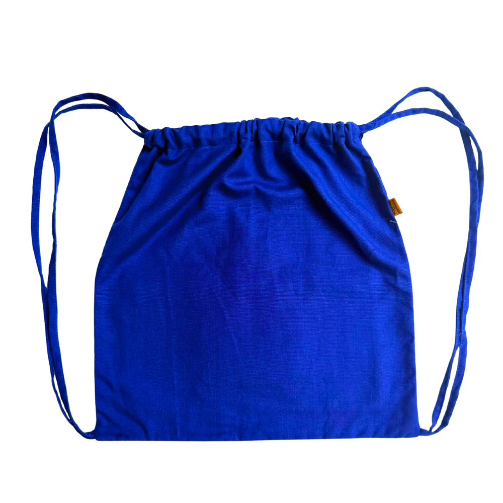 Blue Turtle Handloom Drawstring Bag