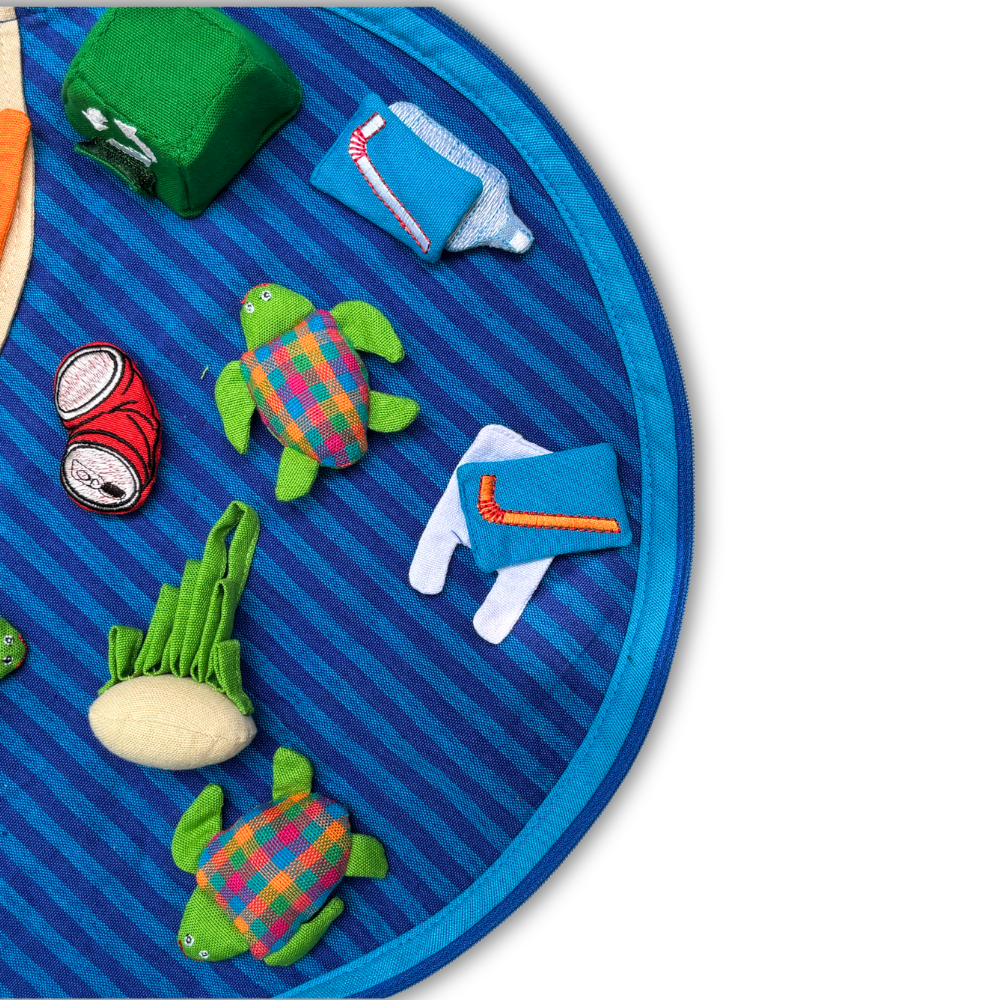 Save the Turtle Educational Handloom Pouch