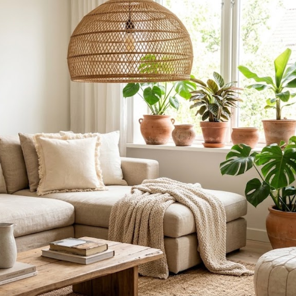 Off White Cushion Cover with Frill