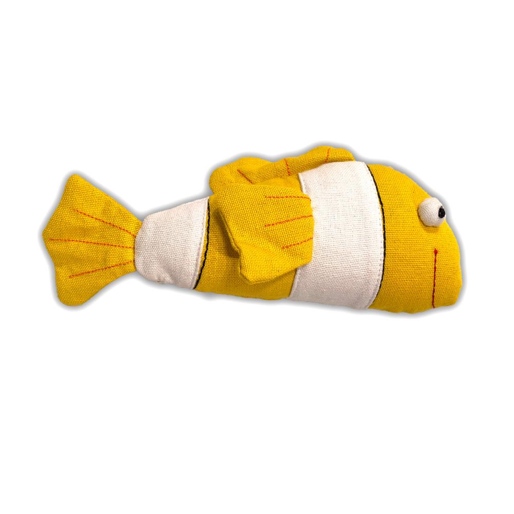 Yellow Nemo Fish Handloom Soft Toy
