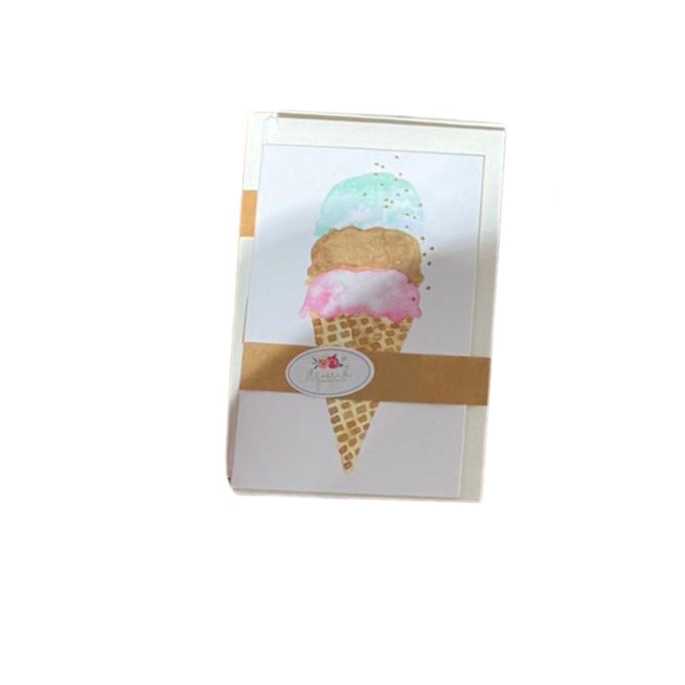 Ice Cream Printed Greeting Card
