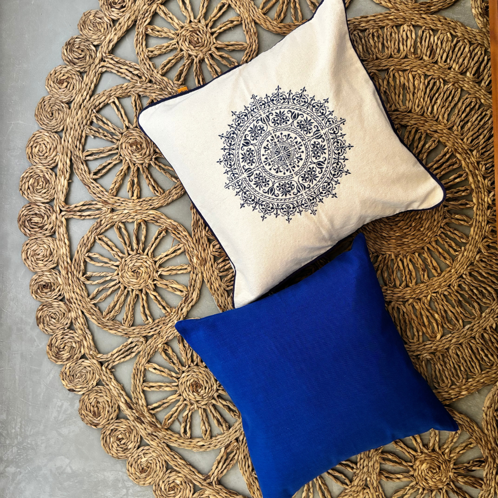 Royal Blue Cushion Cover | 16 x 16 Inches