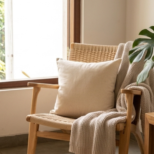 Plain Cushion Cover | 18 x 18 Inches