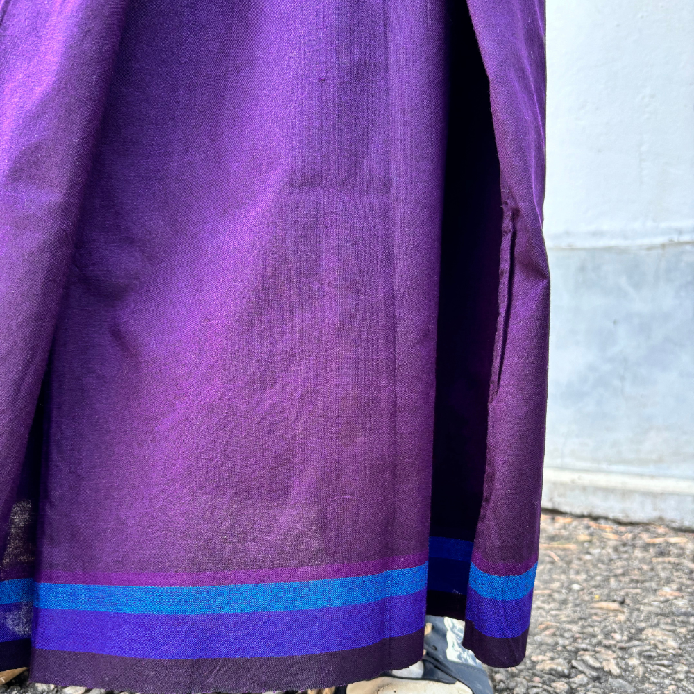 Purple Cotton Handloom Sarong | Youth Size | Ages 8–11