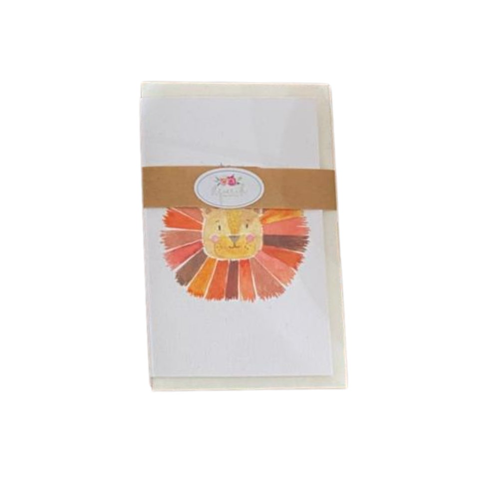 Lion Printed Greeting Card