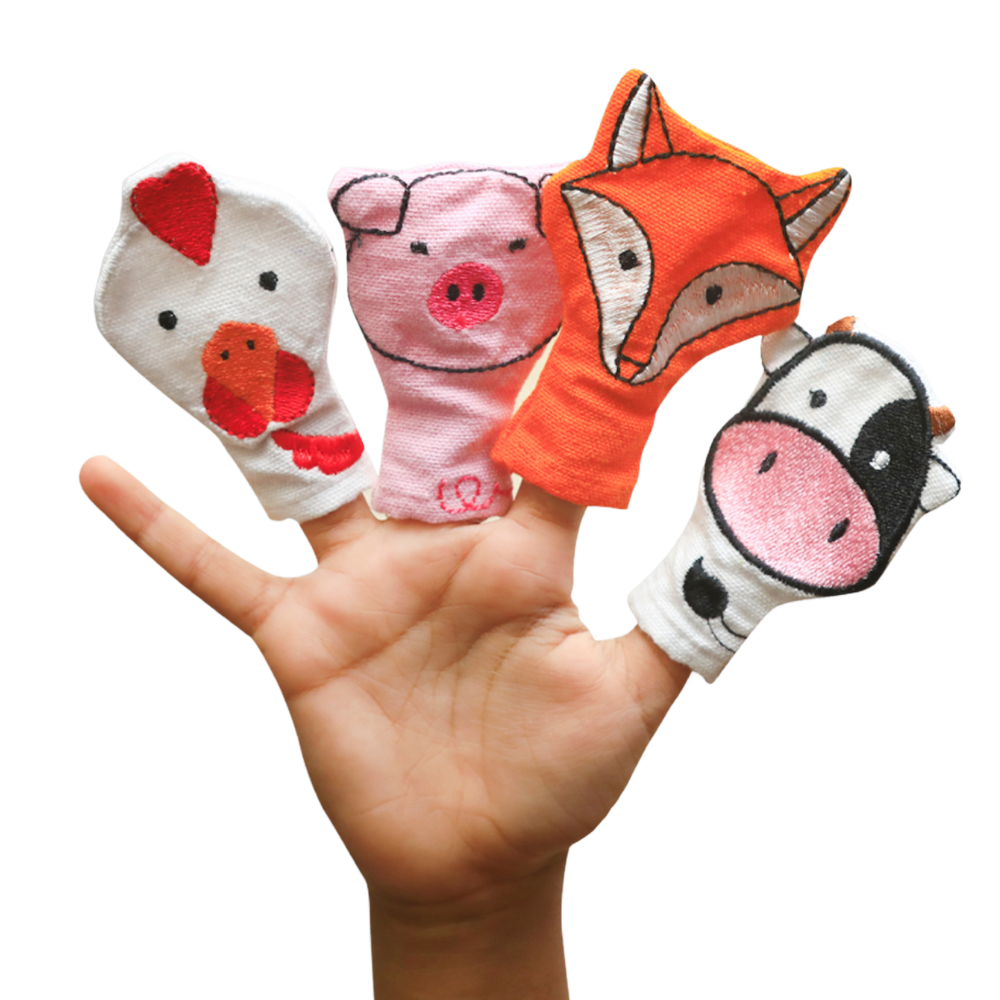 Play Book With Finger Puppets | Handloom Educational Toy